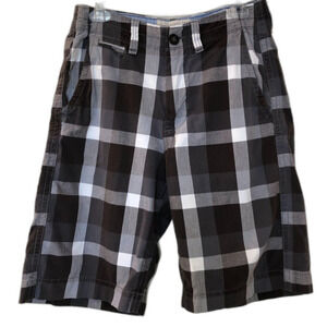 American Eagle Outfitters Men's Plaid Bermuda Shorts Size 28 Longer Length